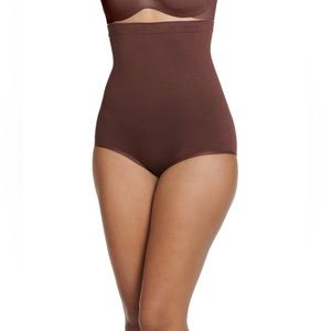 Jockey Generation Womens Slimming Seamfree High-Waist Briefs Brown Size 3XL